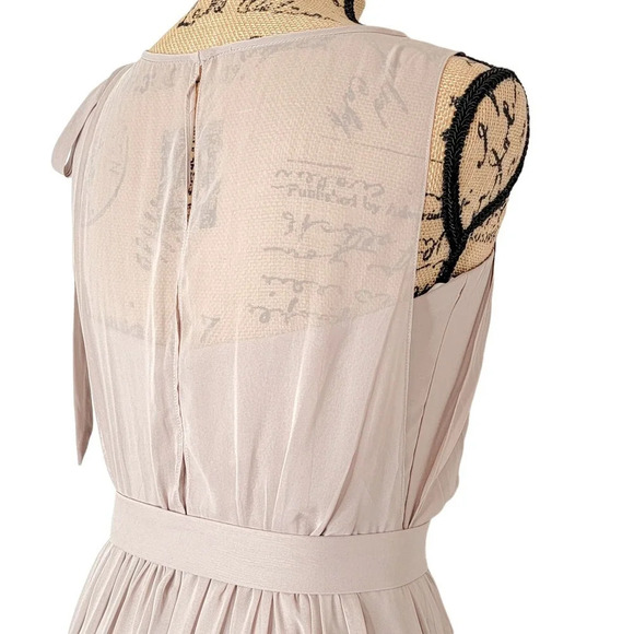 AFTER SIX Womens Bridesmaids Lux Chiffon Belted Evening Gown Size 2 Taupe New - Picture 6 of 16